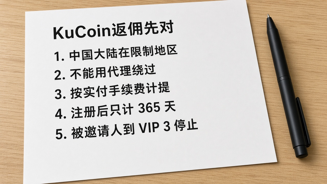 KuCoin返佣是什么?返佣机制、条件与手续费说明